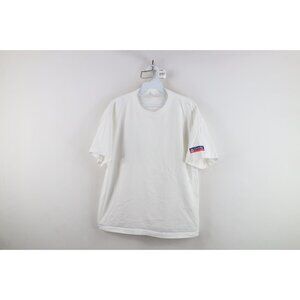 Vtg 90s Mens Large Spell Out Blank Chase Bank Short Sleeve T-Shirt Cotton USA
